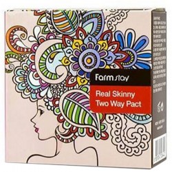 Купить крем-пудру для лица FarmStay Real Skinny Two Way Pact + Refill